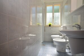 Shower, rainfall showerhead, bidet