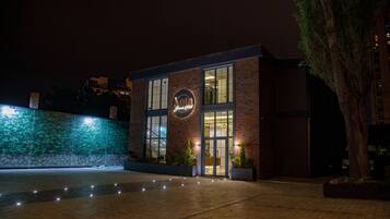 Front of property – evening/night