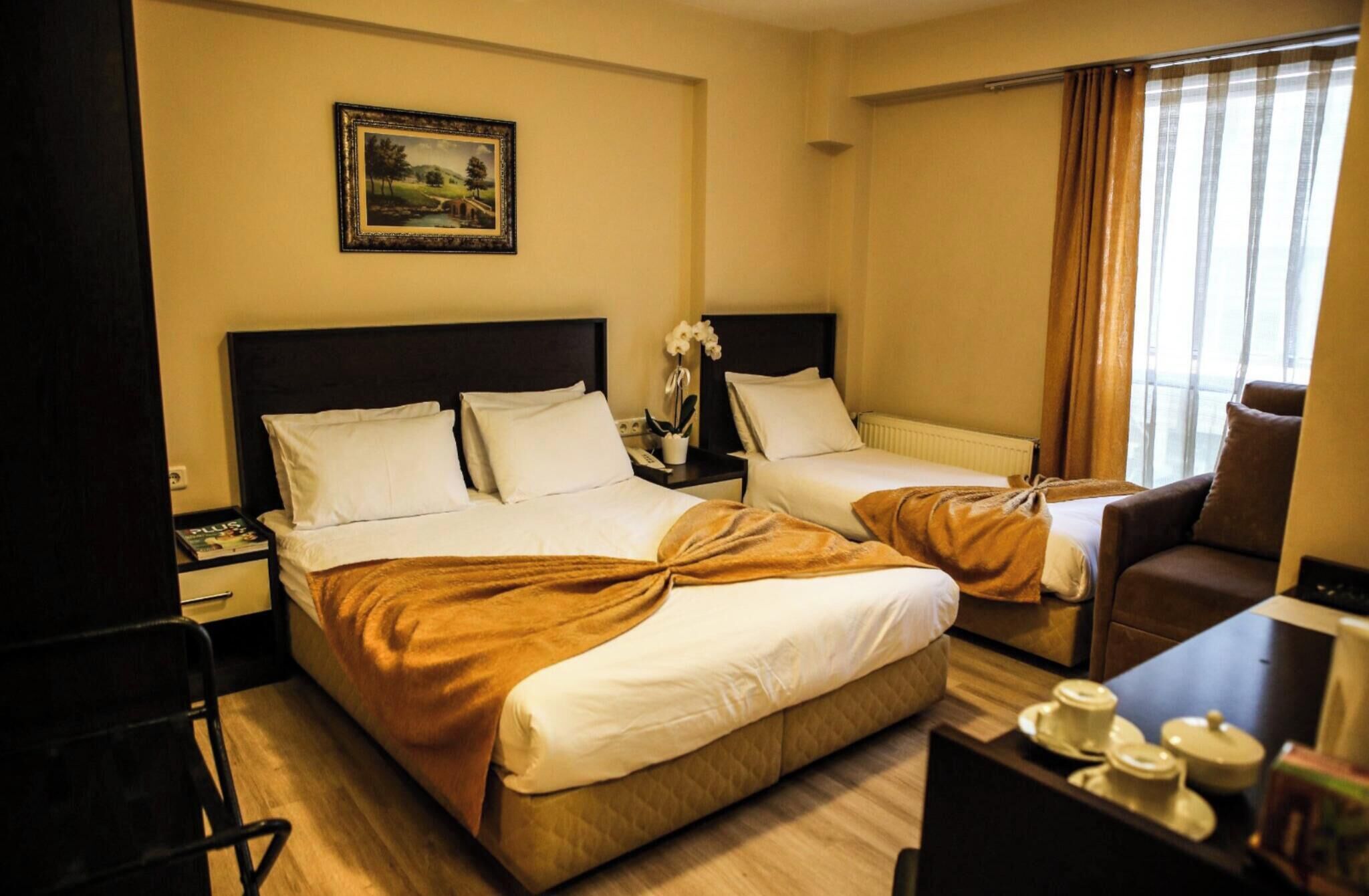 Premium bedding, minibar, in-room safe, desk