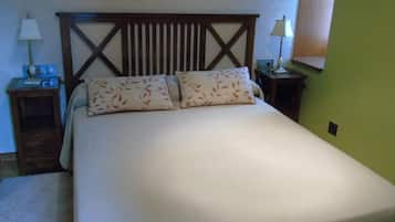 Desk, free WiFi, bed sheets