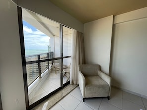 Apartment | Living area | 42-inch LCD TV with cable channels, TV - HY Beach Flats - International (Recife)