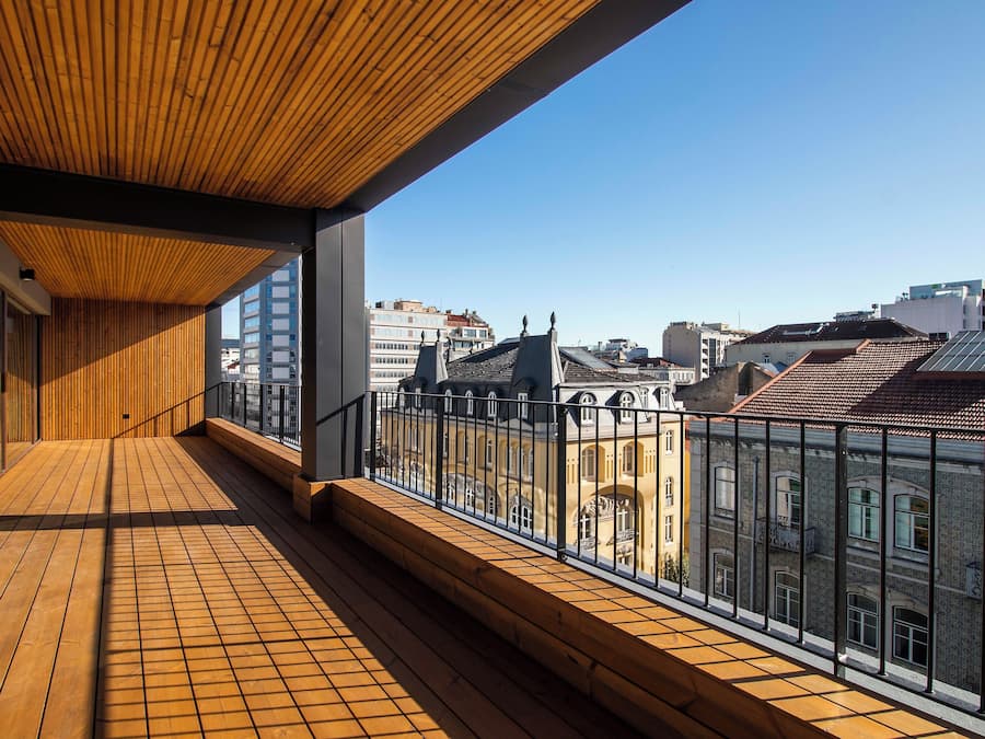 Appartement Deluxe, balcon, vue ville | Enceinte de lâhĂ©bergement