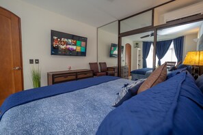 Appartamento Luxury, 1 letto king con divano letto, vista oceano | Con stile personalizzato, con arredamento individuale, Wi-Fi gratuito