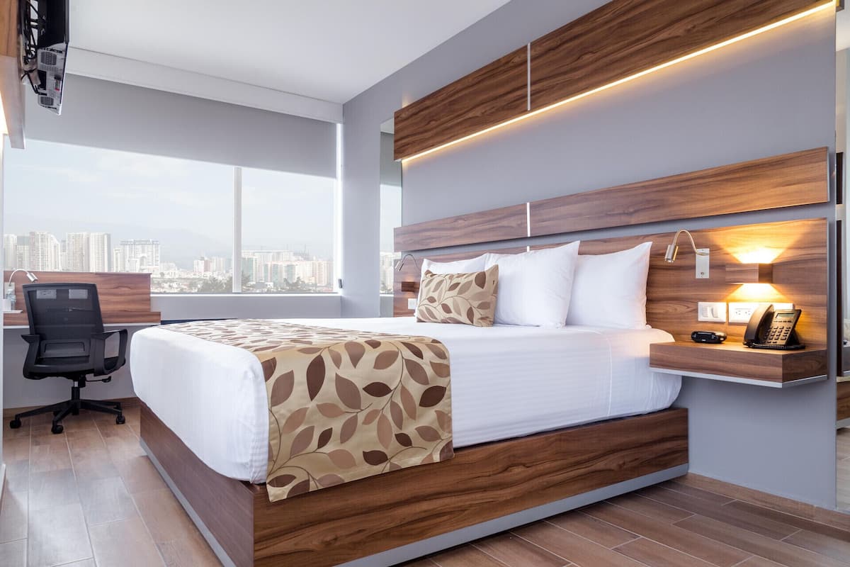 Pillow-top beds, in-room safe, desk, laptop workspace