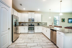 Villa, Multiple Beds | Private kitchen