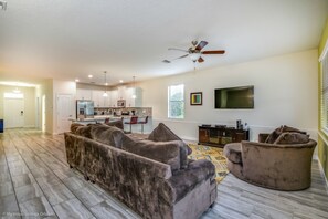 Villa, Multiple Beds | Living area | Flat-screen TV