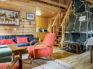 Fernseher, Kamin