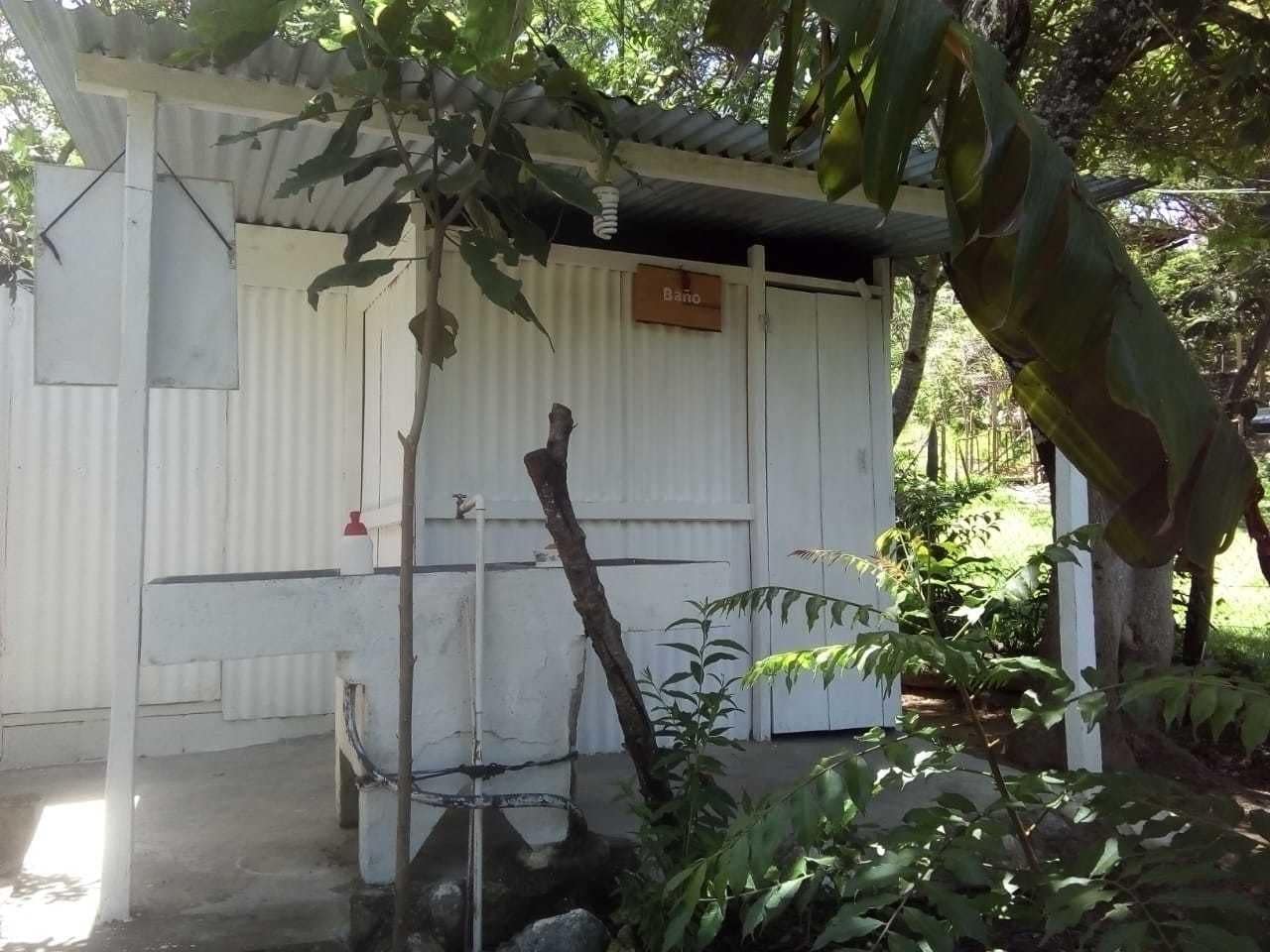 Shower, soap, shampoo, toilet paper