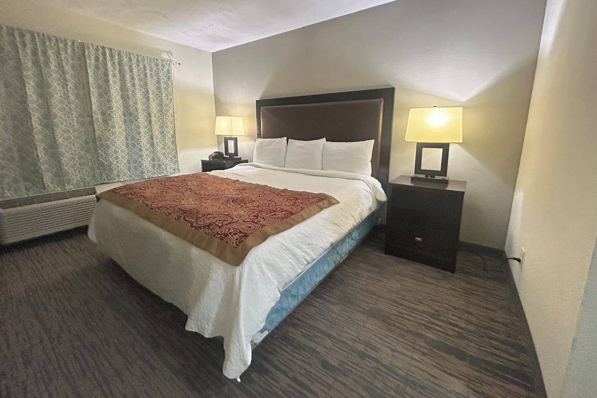 Room, 1 King Bed, Non Smoking | Desk, iron/ironing board, free WiFi, bed sheets