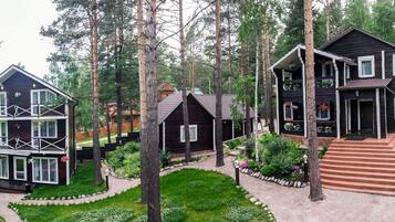 Majoituspaikan julkisivu