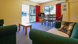 House, 3 Bedrooms | Living area | LED TV - Lake Rotoiti Retreat (Okere Falls)