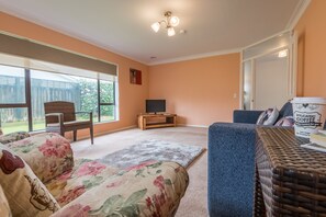 House, 3 Bedrooms | Living area | LED TV - Robertson Retreat (Rotorua)