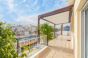 Apartment, 2 Bedrooms | Balcony - Urban Penthouse -360 view of Athens (Zografos)