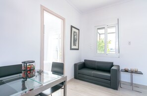 Apartment, 2 Bedrooms | Living area | Flat-screen TV - Urban Penthouse -360 view of Athens (Zografos)