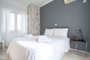 Apartment, 2 Bedrooms | 2 bedrooms, hypo-allergenic bedding, desk, laptop workspace - Urban Penthouse -360 view of Athens (Zografos)