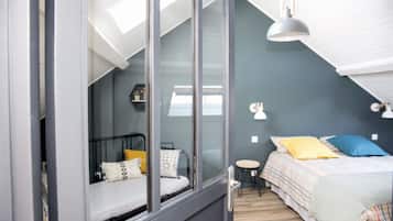 Suite superior, baño privado (L'atelier d'Adrien) | 2 dormitorios, ropa de cama de alta calidad, colchones viscoelásticos