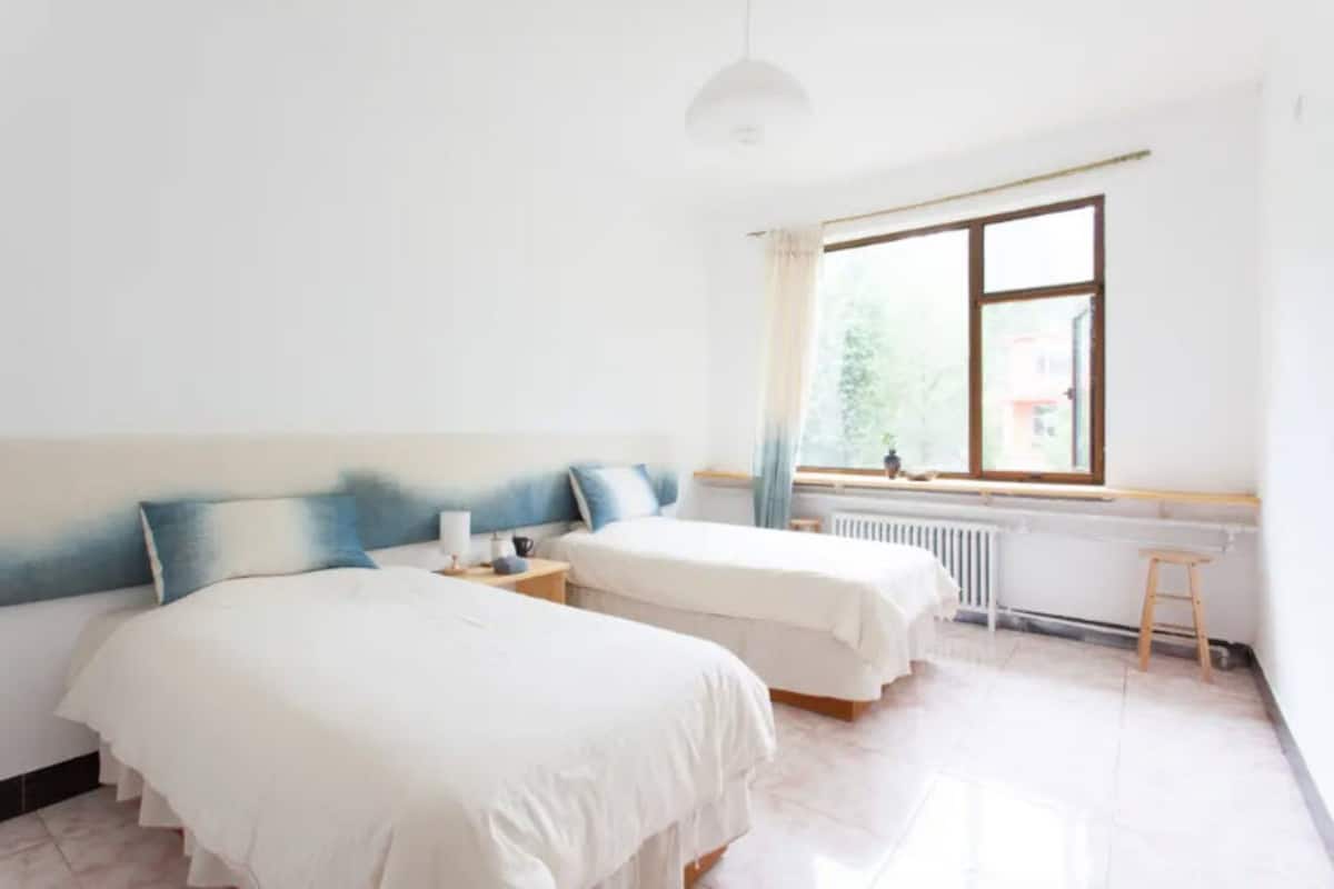 Habitación Confort con 2 camas individuales | Escritorio, cortinas opacas, sistema de insonorización