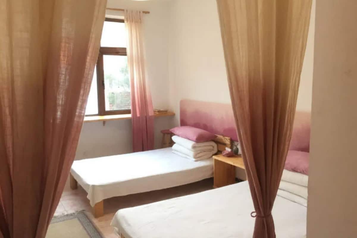 Habitación Elite con 2 camas individuales | Escritorio, cortinas opacas, sistema de insonorización
