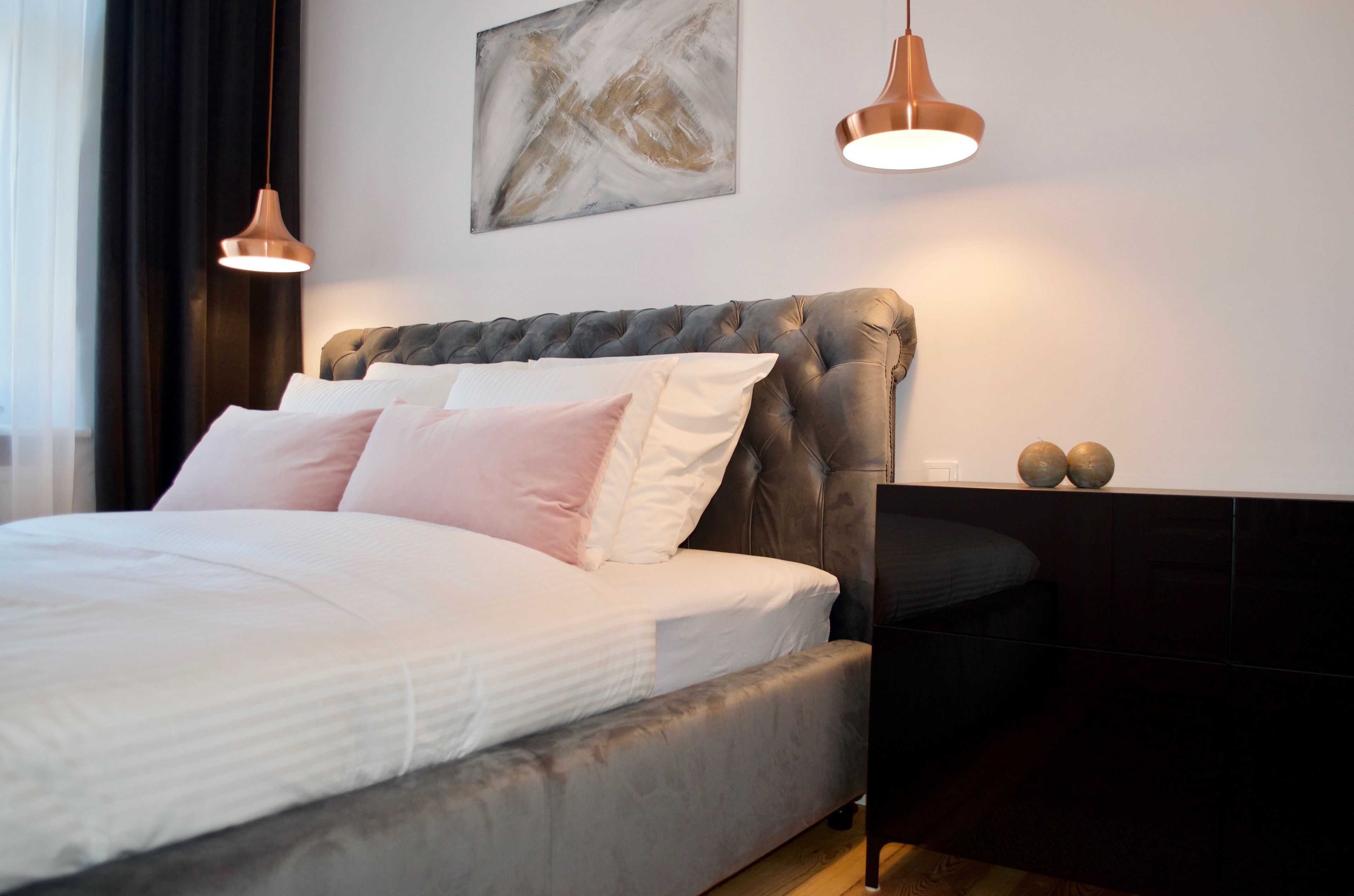 Apartamento Deluxe, 1 habitación, cocina, vistas al río | 1 dormitorio, ropa de cama de alta calidad, edredones de plumas