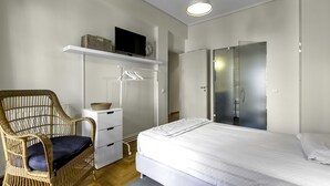 Lägenhet - 2 sovrum | 2 sovrum, allergitestade sängkläder, skrivbord och arbetsyta för laptop