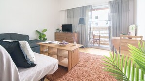 Apartment | Living area | Flat-screen TV - Soula's apm 5' mins to the metro (Athens)