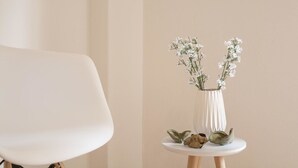 Interior detail - All about white 150 meters from metro (Athens)