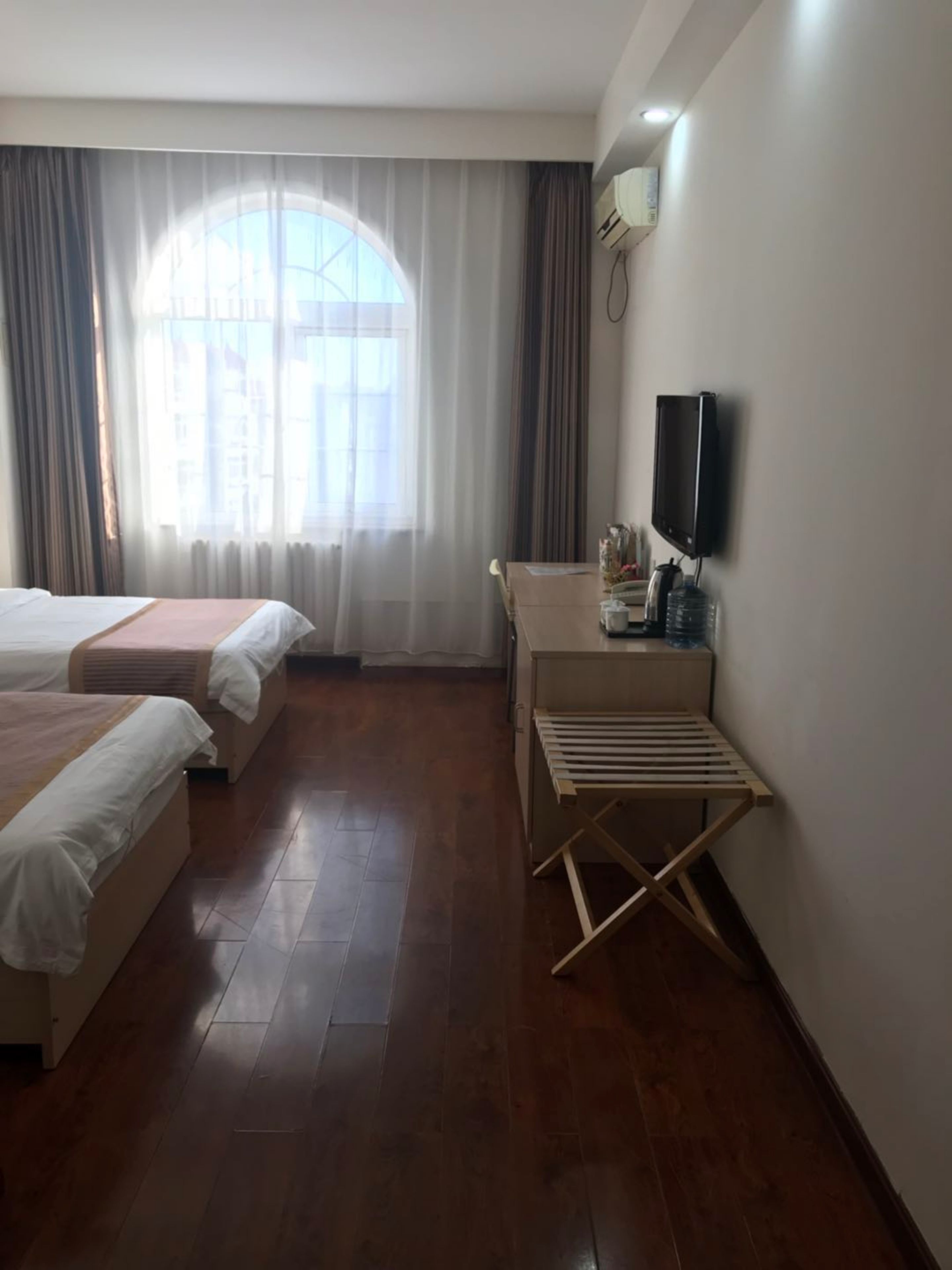 twin room | premium bedding, desk, blackout curtains, free wifi