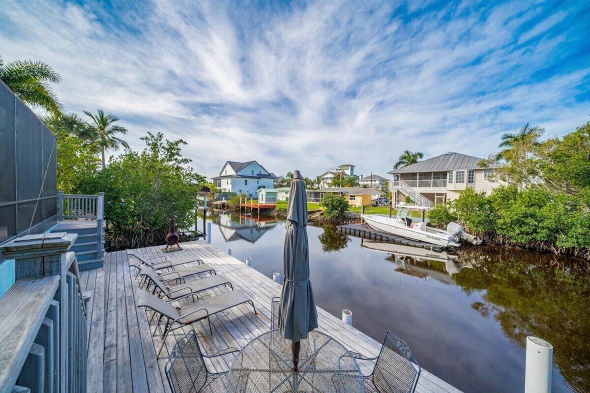 Photo 24 of Adorable canal front cottage close to beach with boat ramp, dock & heated pool.