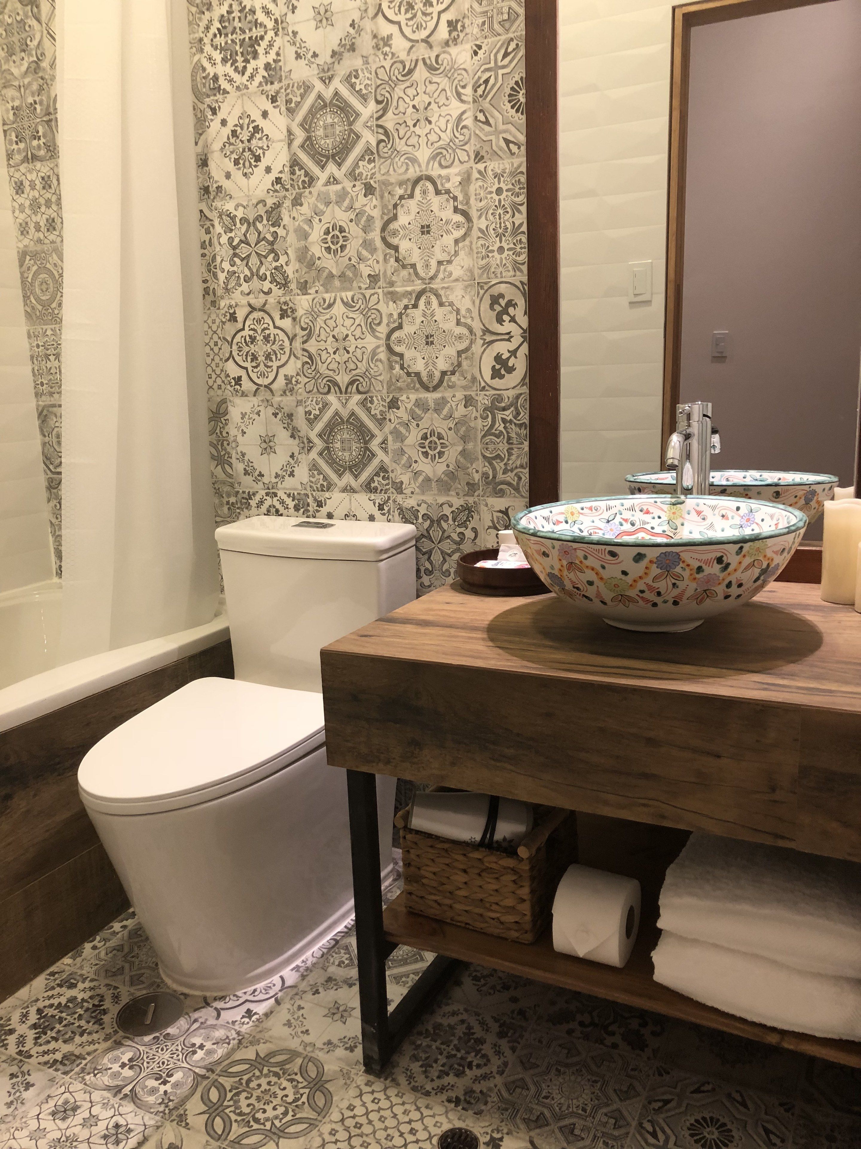 free toiletries, hair dryer, bathrobes, towels