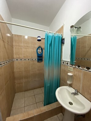 Family Apartment, 2 Bedrooms, Kitchen, Beachside | Bathroom | Shower, rainfall showerhead, free toiletries, hair dryer