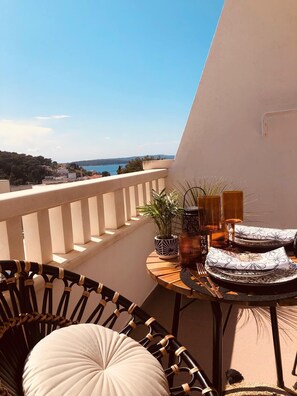 Junior Studio, 1 Queen Bed, Sea View | Terrace/patio - Villa Mili (Hvar)