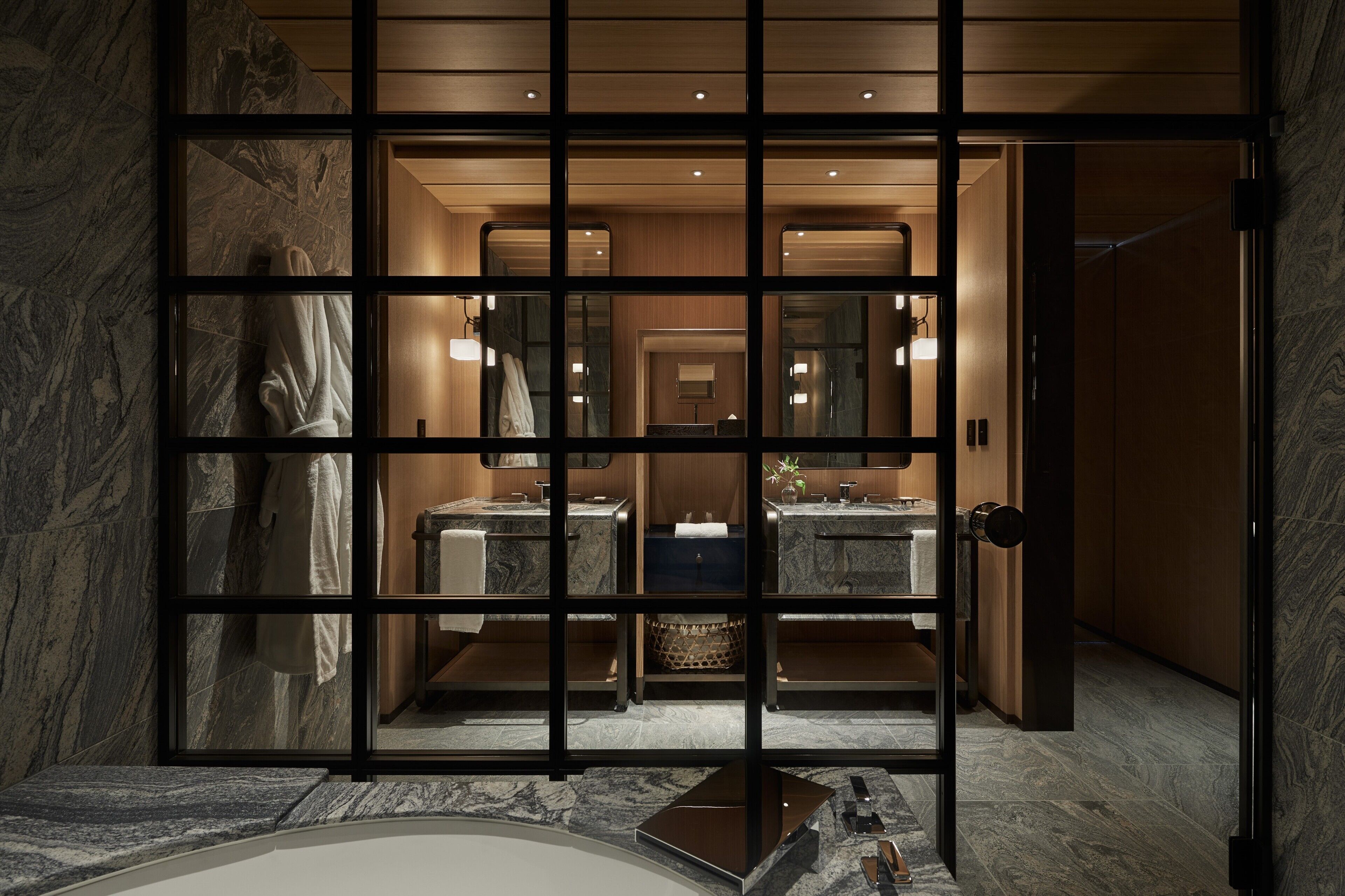 house, 1 king bed (higashiyama) | bathroom | combined shower/bathtub, deep-soaking bathtub, designer toiletries
