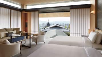 Literie de qualité supérieure, couette en duvet d'oie, minibar