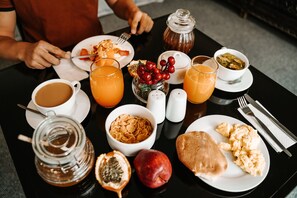 Gratis lokale morgenmadsretter hver dag