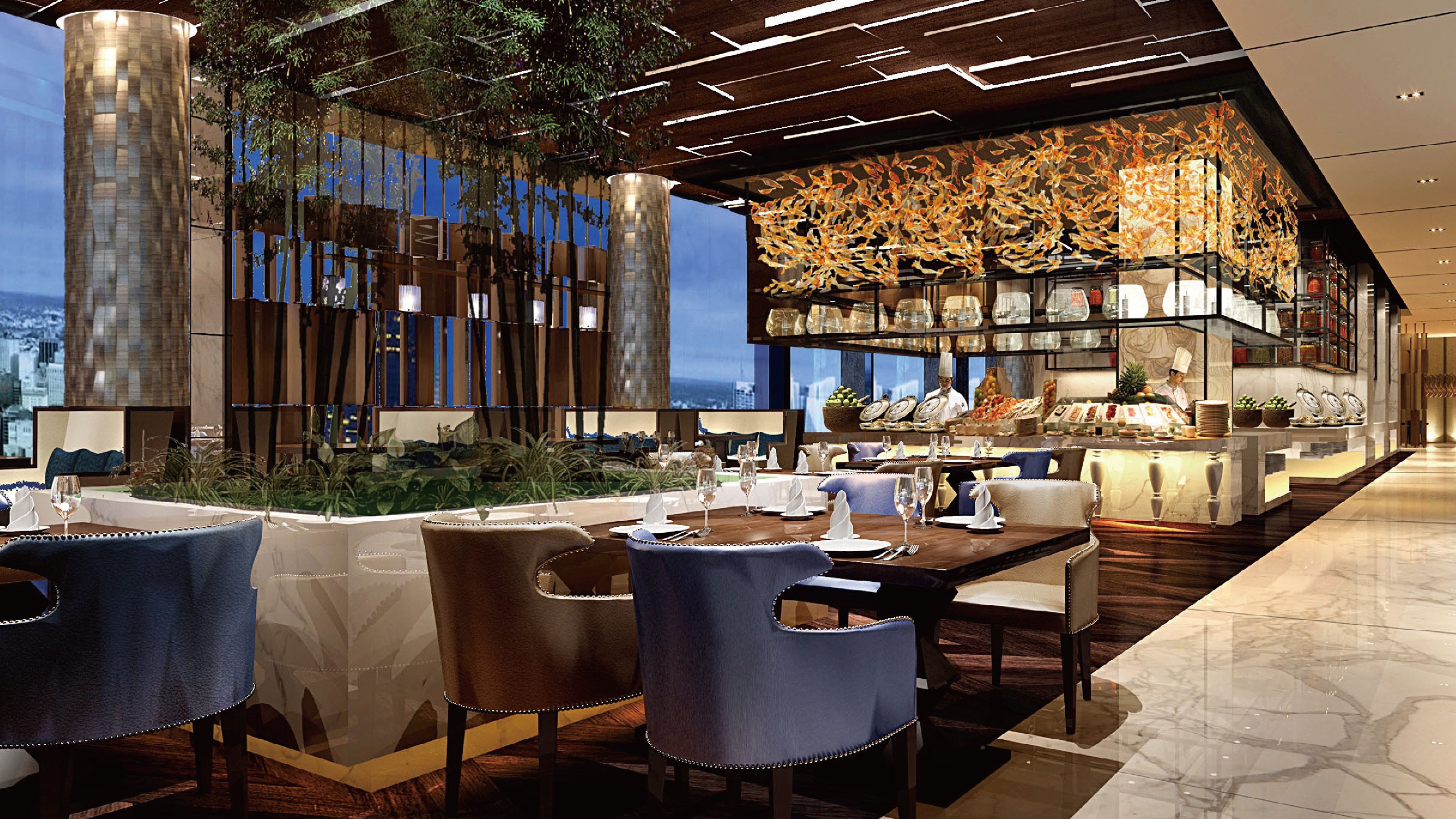 lunch and dinner served