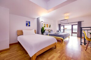 Familienapartment, 1 Schlafzimmer, Nichtraucher, Hügelblick | 1 Schlafzimmer, hochwertige Bettwaren, Verdunkelungsvorhänge