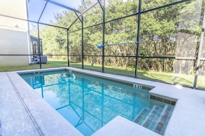 A heated pool