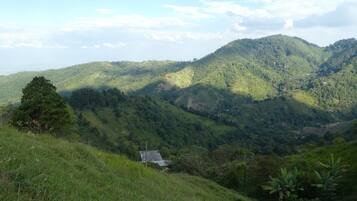 Habitación doble panorámica, 1 cama matrimonial, vista a la montaña | Vista a la montaña