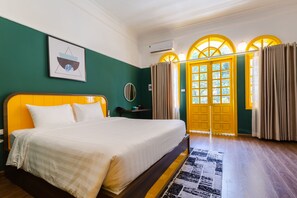 Deluxe Double Room, Balcony | Premium bedding, down comforters, pillowtop beds, minibar - The Poppy Villa & Hotel (Hanoi)