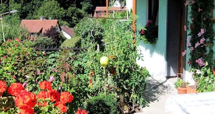 Chambre double avec balcon - GĂ€stehaus Grau