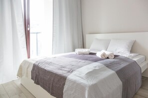 2 habitaciones, ropa de cama hipoalergénica y decoración personalizada