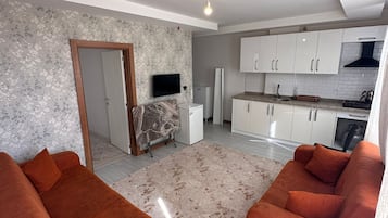 Apartamento, 1 habitación | Zona de estar | Una televisión LCD