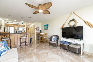 TV - Pet-Friendly Condo with Water Views, Private Balcony & Reserved Boat Slip (Corpus Christi)