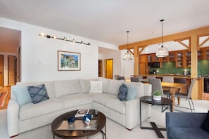 TV, fireplace, offices