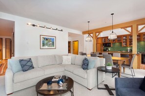 TV, fireplace, offices