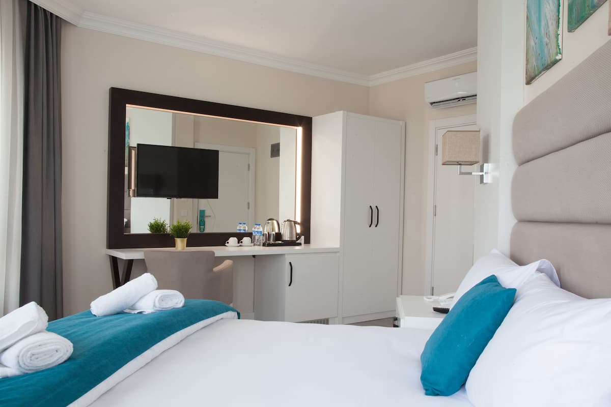 Chambre Double | Minibar, bureau, chambres insonorisées, fer et planche à repasser