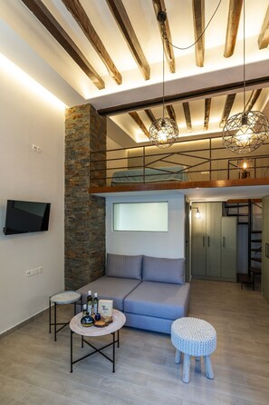 TV connectée, cheminée