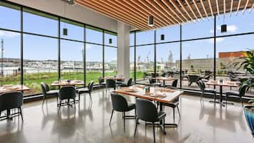 Breakfast, lunch, dinner served; beach views