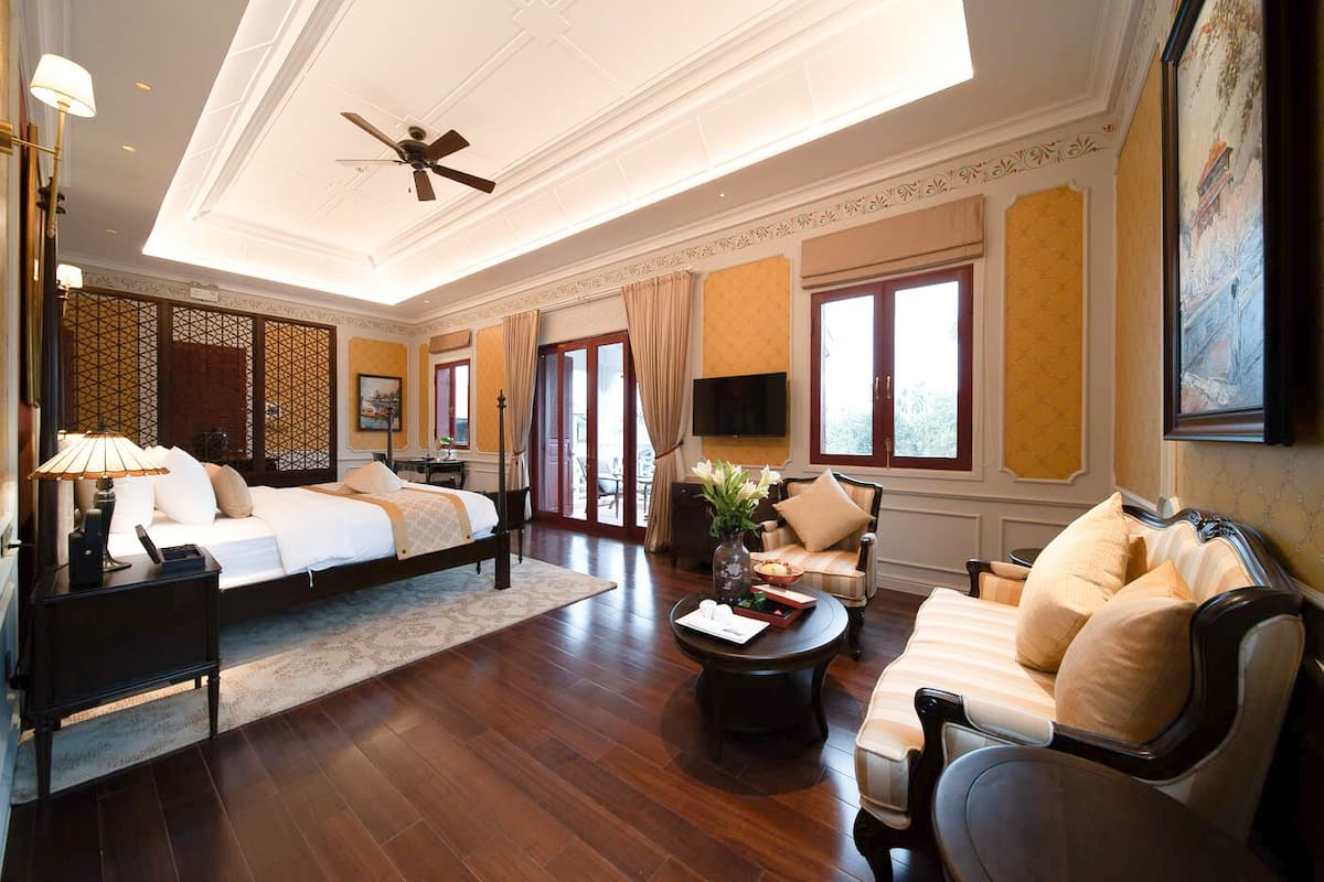 Presidentiële tweepersoonskamer | 1 slaapkamer, luxe beddengoed, pillowtop-bedden, een minibar