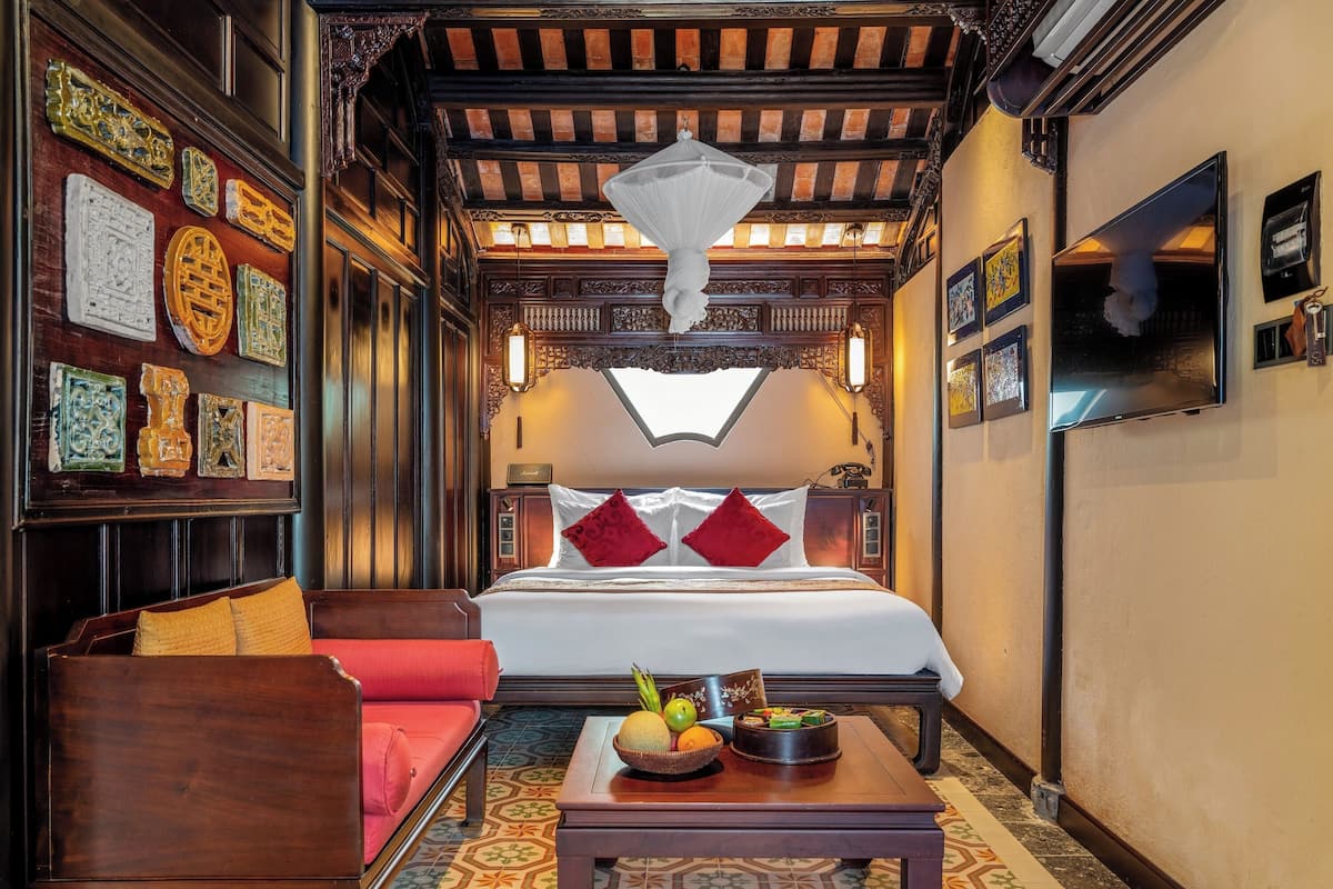 1 slaapkamer, luxe beddengoed, pillowtop-bedden, een minibar